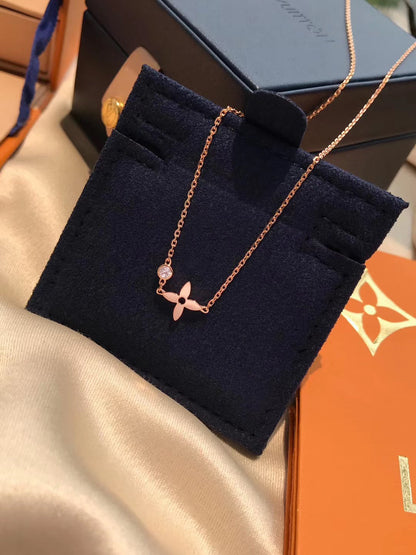 [Amore Jewels]BLOSSOM PENDANT PINK GOLD AND DIAMOND