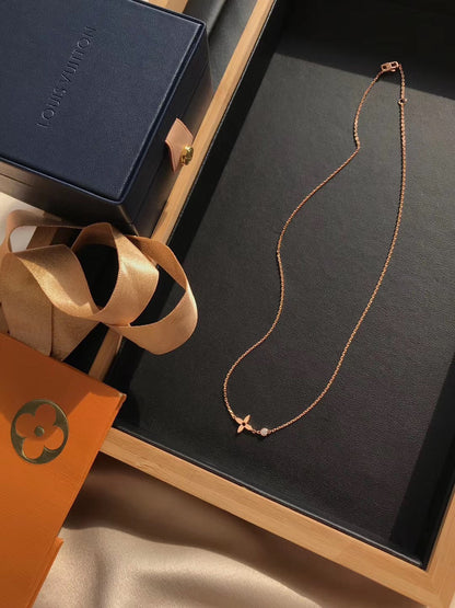 [Amore Jewels]BLOSSOM PENDANT PINK GOLD AND DIAMOND