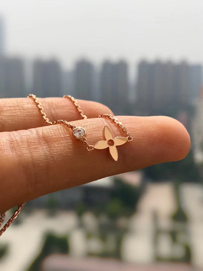 [Amore Jewels]BLOSSOM PENDANT PINK GOLD AND DIAMOND