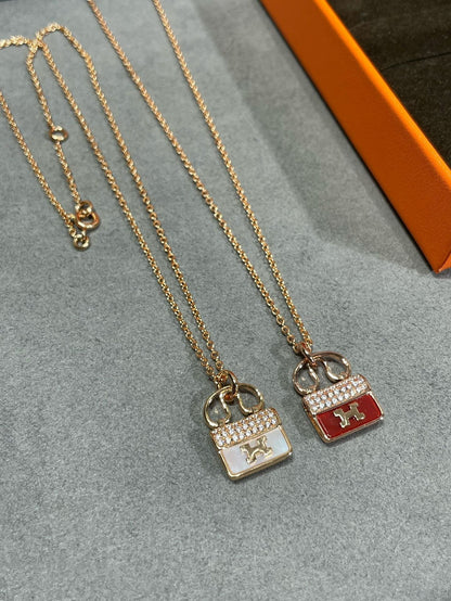 [Amore Jewels]H CIRCE MOISSANITE PENDANT NECKLACE GOLD