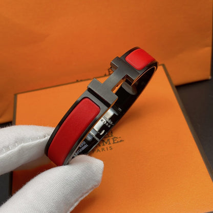 [Amore Jewels]CLIC HM SO BLACK RED BRACELET