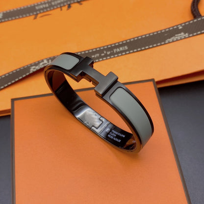 [Amore Jewels]CLIC HM SO BLACK GREY BRACELET