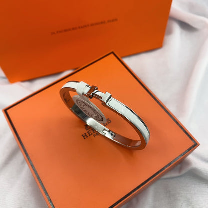 [Amore Jewels]CLASSIC HM CLIC WHITE 8MM ENAMEL BRACELET