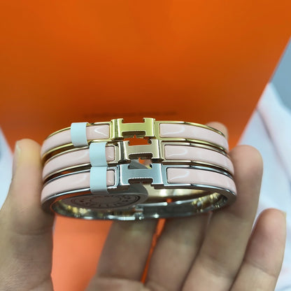 [Amore Jewels]CLASSIC HM CLIC  PINK 8MM ENAMEL BRACELET
