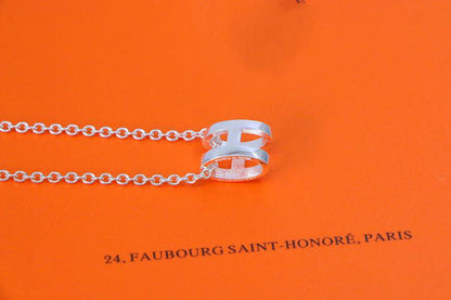 [Amore Jewels]HM NECKLACE H LETTER OVAL SERIES