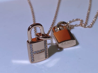 [Amore Jewels]HM ADVANCED NICHE LOCK HEAD NECKLACE DIAMONDS