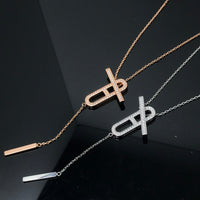 [Amore Jewels]HM NECKLACE PLATINUM ROSE GOLD DIAMOND
