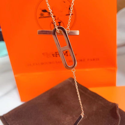 [Amore Jewels]HM NECKLACE PLATINUM ROSE GOLD DIAMOND