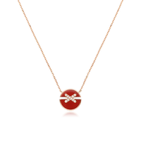 [Amore Jewels]JEUX DE ROSE GOLD DIAMOND NECKLACE