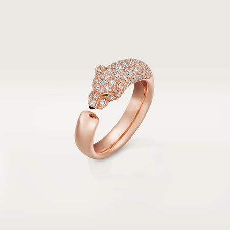 [Amore Jewels]PANTHERE HALF DIAMOND SMALL RING
