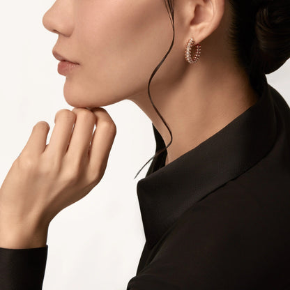 [Amore Jewels]CLASH FULL DIAMOND MEDIUM EARRINGS