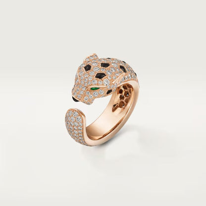 [Amore Jewels]PANTHERE SPOTTED FULL DIAMOND MEDIUM RING