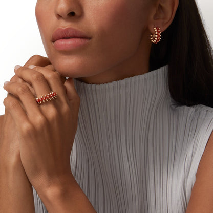 [Amore Jewels]CLASH 7.9MM AGATE CHALCEDONY EARRINGS
