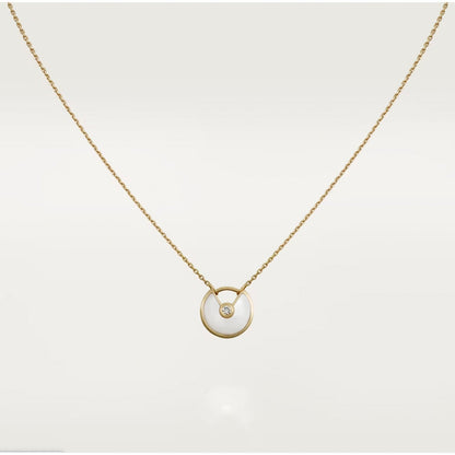 [Amore Jewels]AMULETTE ROSE GOLD MOP NECKLACE