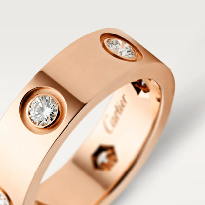 [Amore Jewels]LOVE 5.5MM 6 DIAMOND RING