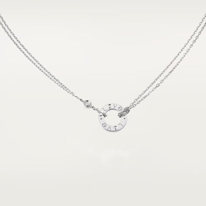 [Amore Jewels]LOVE NECKLACE 16MM 2 DIAMONDS