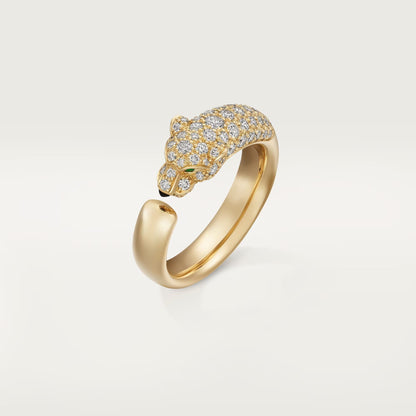 [Amore Jewels]PANTHERE HALF DIAMOND SMALL RING