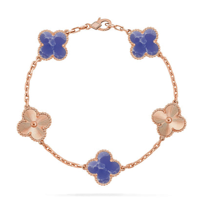 [Amore Jewels]CLOVER 5 MOTIF BLUE VEINS BRACELET COLLECTION