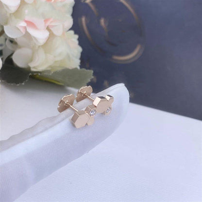 [Amore Jewels]BEE LOVE PINK GOLD DIAMOND EARRINGS