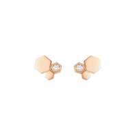 [Amore Jewels]BEE LOVE PINK GOLD DIAMOND EARRINGS