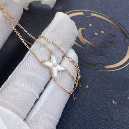 [Amore Jewels]JEUX BRACELET WHITE MOP PINK GOLD 1 DIAMOND