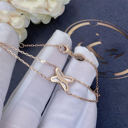 [Amore Jewels]JEUX BRACELET WHITE MOP PINK GOLD 1 DIAMOND