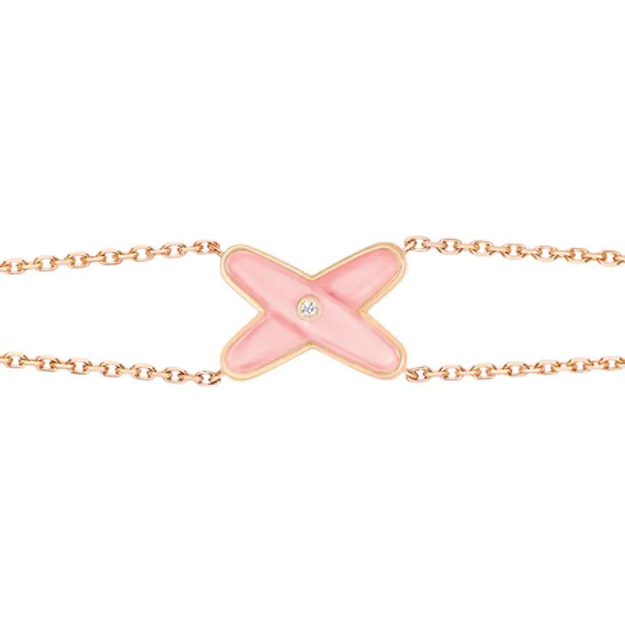 [Amore Jewels]JEUX BRACELET PINK MOP PINK GOLD 1 DIAMOND