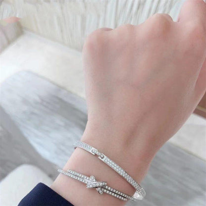 [Amore Jewels]JEUX DE BRACELET DIAMONDS SILVER
