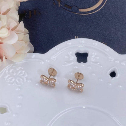 [Amore Jewels]JEUX DE PINK GOLD DIAMOND EARRINGS