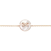 [Amore Jewels]JEUX DE BRACELET MOP PINK GOLD DIAMONDS