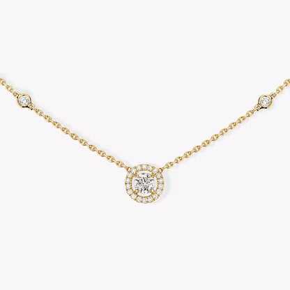 [Amore Jewels]Diamond Necklace 0,20ct Brilliant Shape Joy