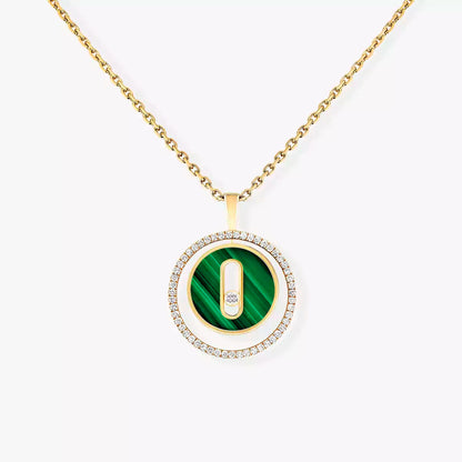 [Amore Jewels]Lucky Move Diamond Necklace in Rose Gold and White Mother-of-Pearl