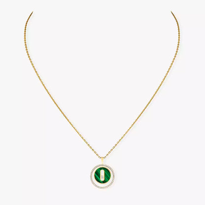 [Amore Jewels]Lucky Move Diamond Necklace in Rose Gold and White Mother-of-Pearl