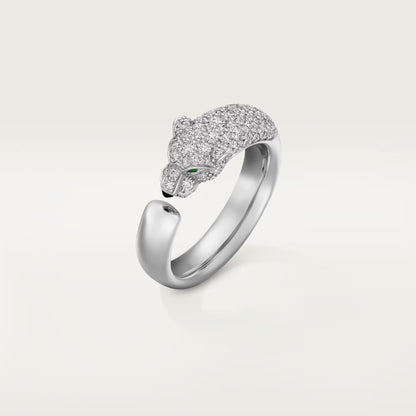 [Amore Jewels]PANTHERE HALF DIAMOND SMALL RING