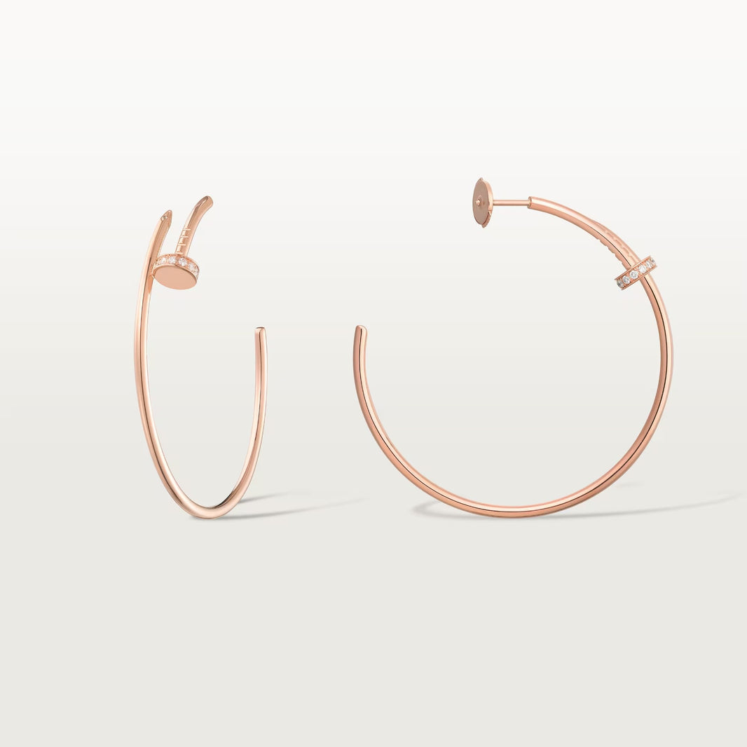 [Amore Jewels]JUSTE HALF DIAMOND LARGE EARRINGS