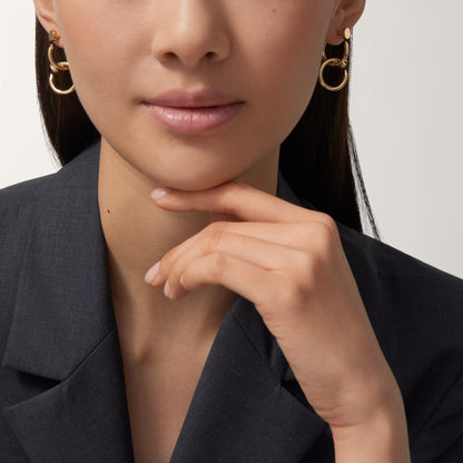 [Amore Jewels]JUSTE NO DIAMOND DOUBLE EARRINGS
