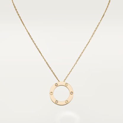 [Amore Jewels]LOVE NECKLACE 16MM 3 DIAMONDS