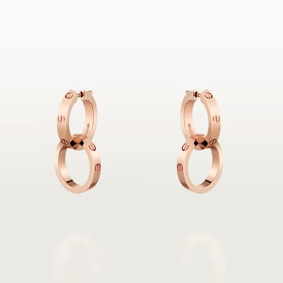 [Amore Jewels]LOVE 3.3MM DANGLE EARRINGS