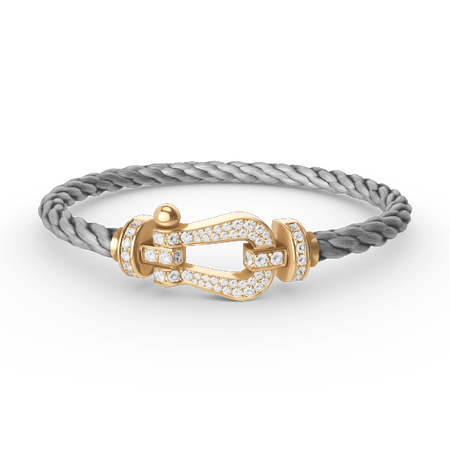 [Amore Jewels]FORCE LARGE HORSESHOE FULL DIAMOND BRACELET GOLD
