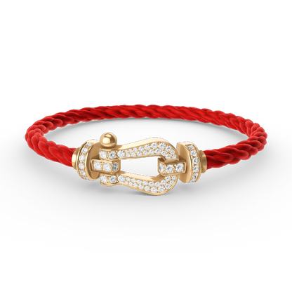 [Amore Jewels]FORCE LARGE HORSESHOE FULL DIAMOND BRACELET GOLD