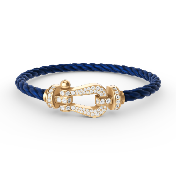 [Amore Jewels]FORCE LARGE HORSESHOE FULL DIAMOND BRACELET GOLD
