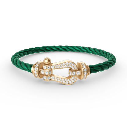 [Amore Jewels]FORCE LARGE HORSESHOE FULL DIAMOND BRACELET GOLD