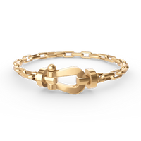 [Amore Jewels]FORCE LARGE HORSESHOE CLASP  METAL BRACELET