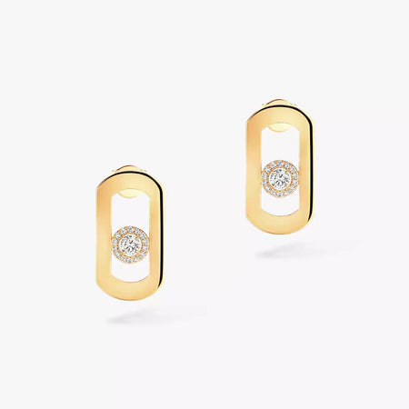 [Amore Jewels]So Move Diamond Earrings in Yellow Gold