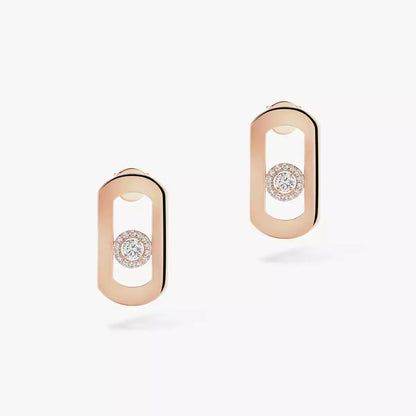 [Amore Jewels]So Move Diamond Earrings in Yellow Gold