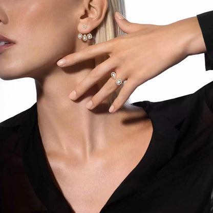 [Amore Jewels] My Twin Trio  Diamond Earrings