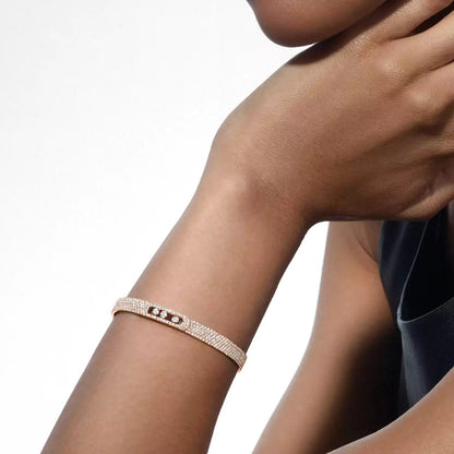 [Amore Jewels]Move Noa Full Pavé Diamond Bangle Bracelet