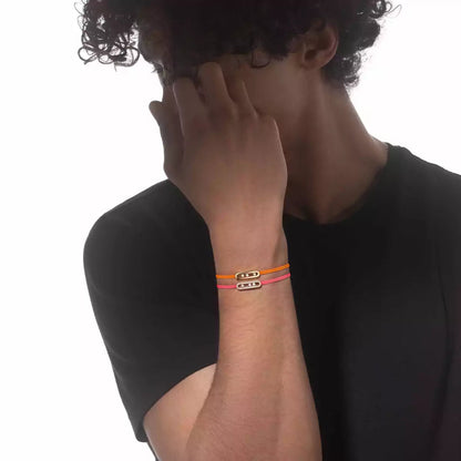 [Amore Jewels]Messika Care(s) pink cord pavé bracelet