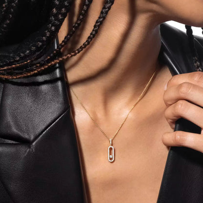 [Amore Jewels]Move Uno Diamond Necklace in Rose Gold