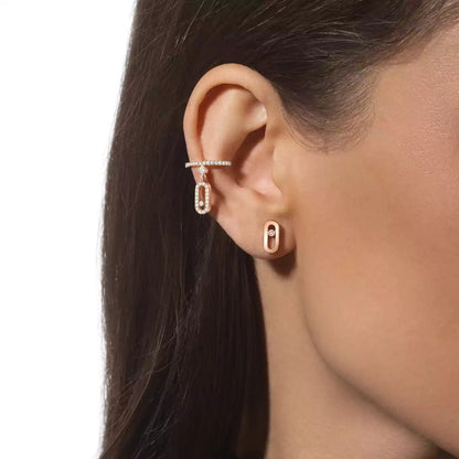 [Amore Jewels]Move Uno Diamond Stud Earrings